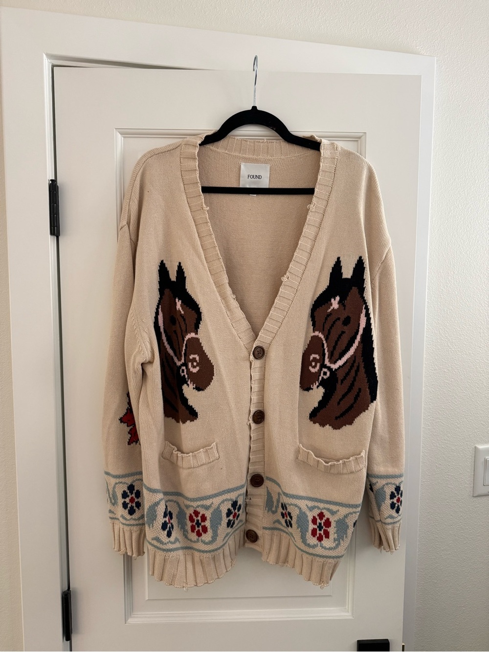 Found x Revolve Horse Cardigan